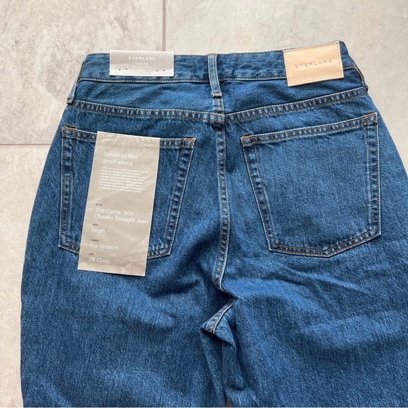 NWT Everlane Curvy 90’s Cheeky Straight Jean - Picture 3 of 6